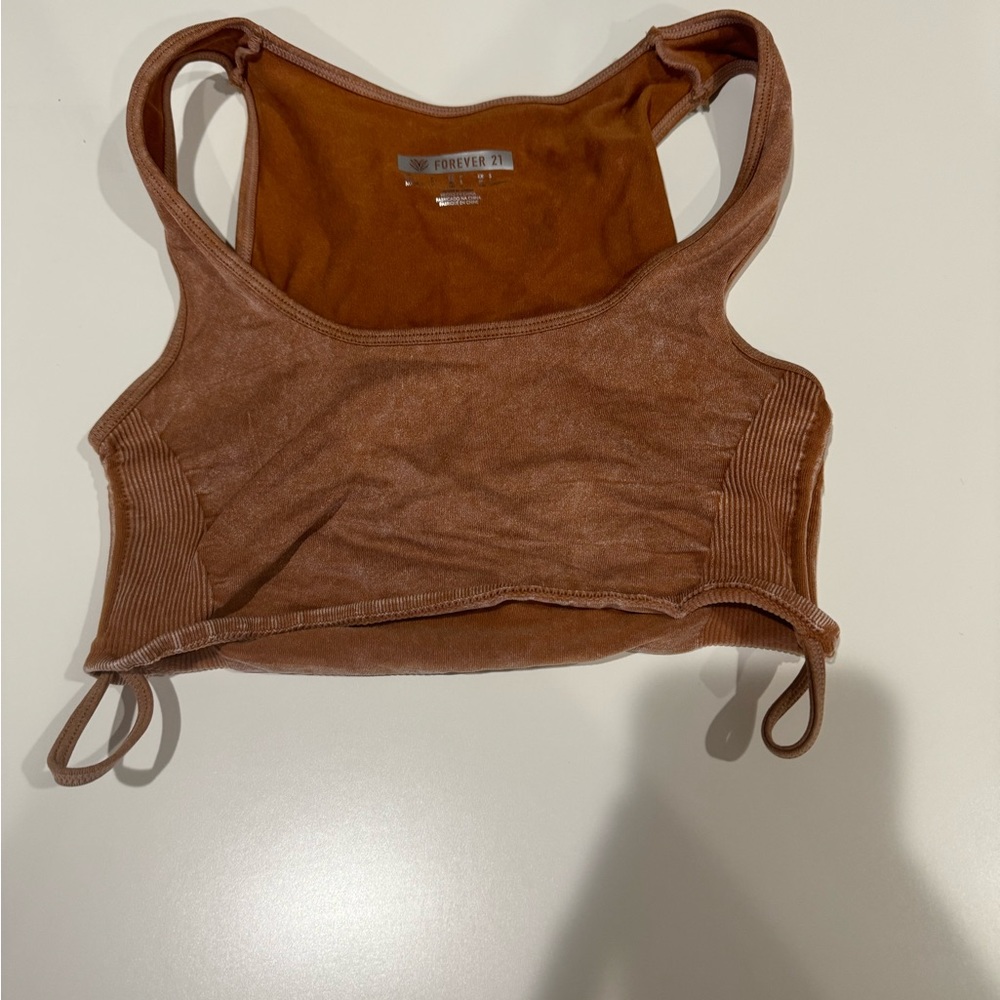 Forever 21 rust colored crop top